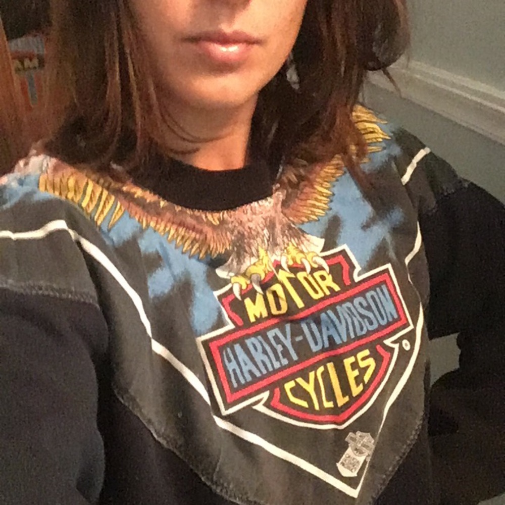 Vintage Harley Davidson sweatshirt.